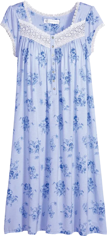 Eileen West Pretty Pansies Modal Nightgown
