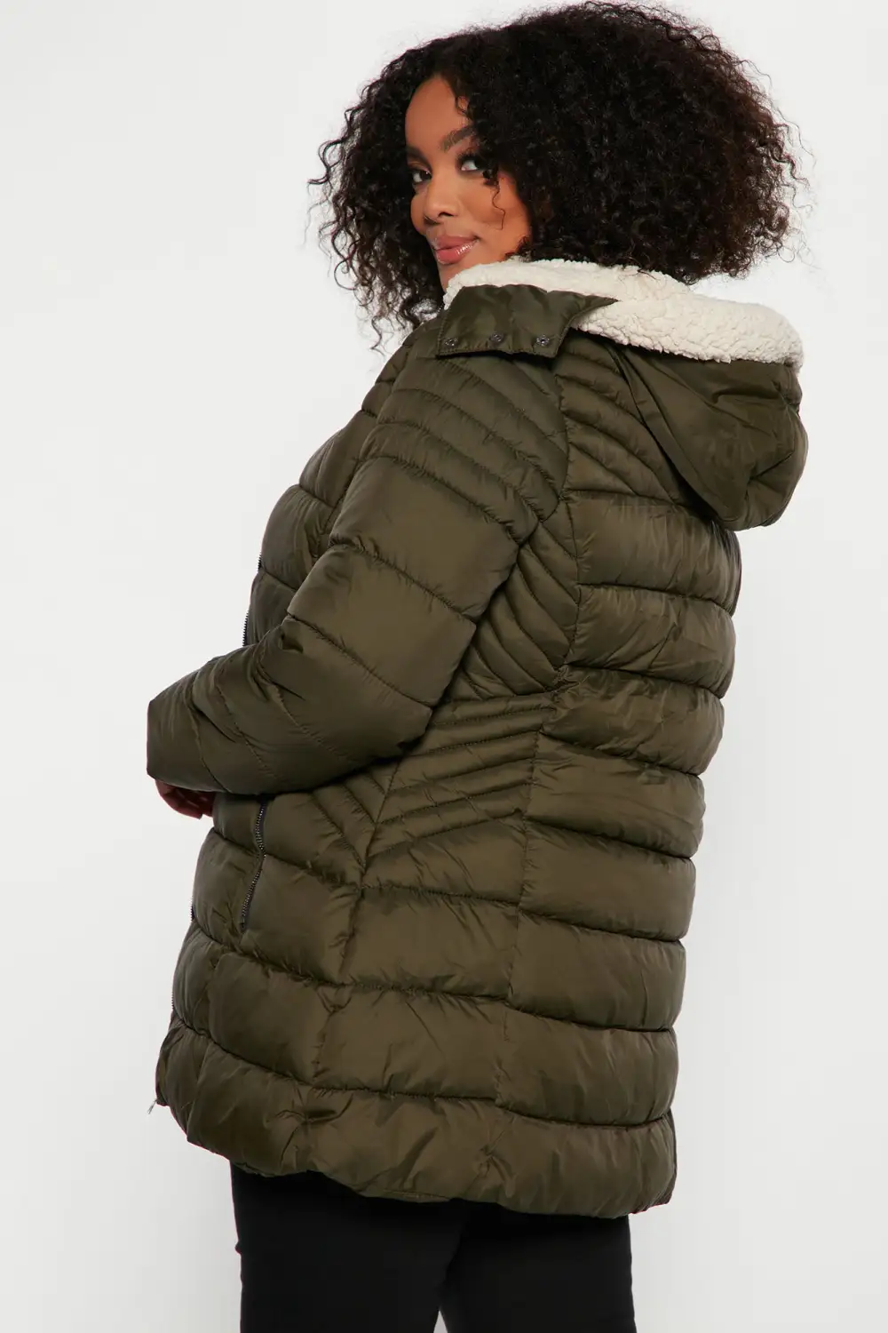 City Trekking Puffer Coat - Olive