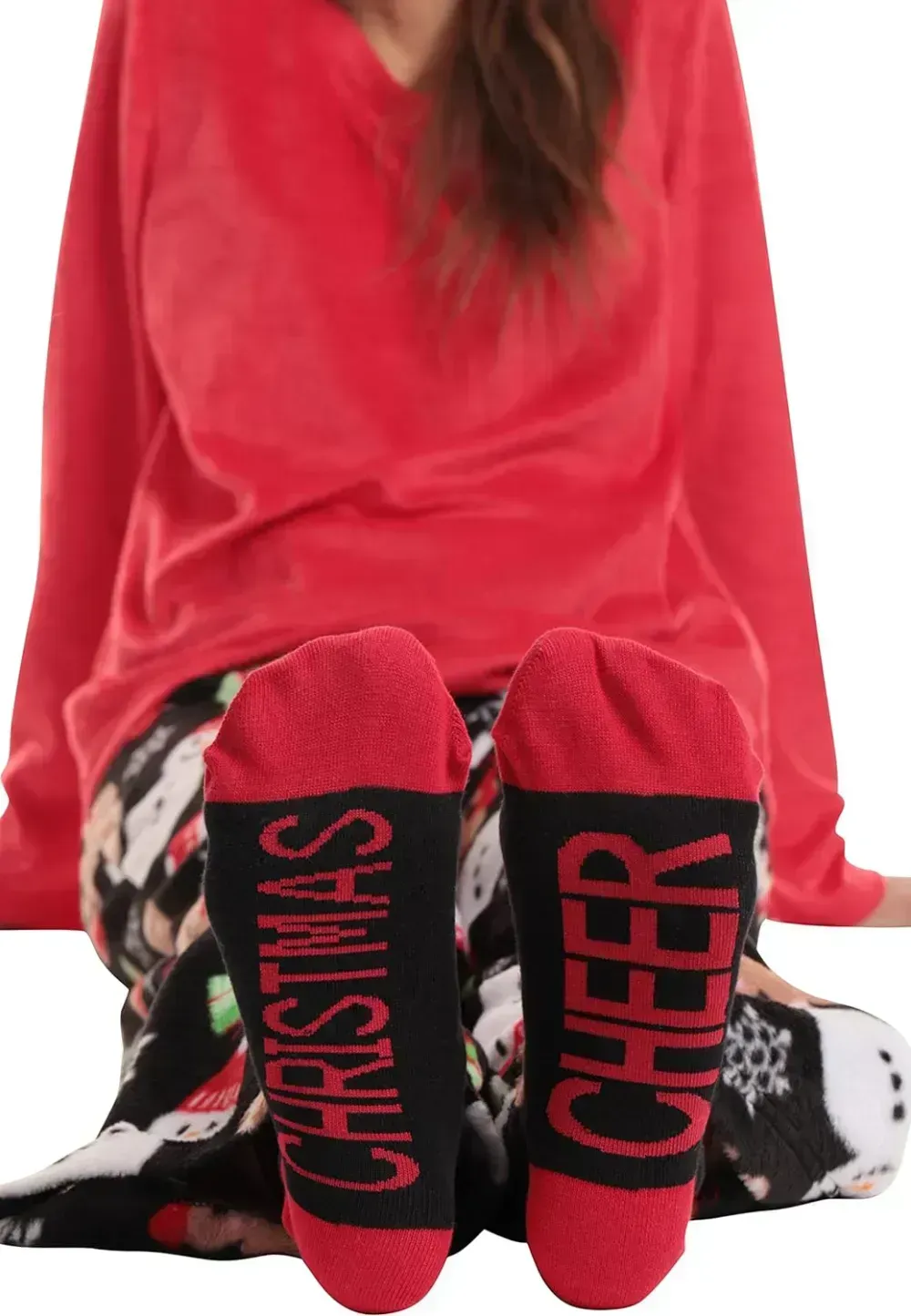 Women’s Pajama Pant Set - Nightgown with Matching Socks