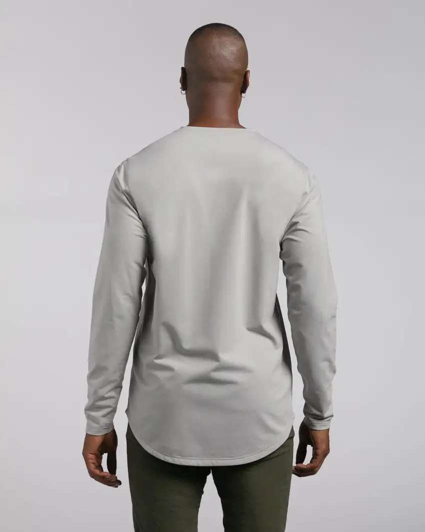 Henley Drop-Cut Long Sleeve: Bylt Signature