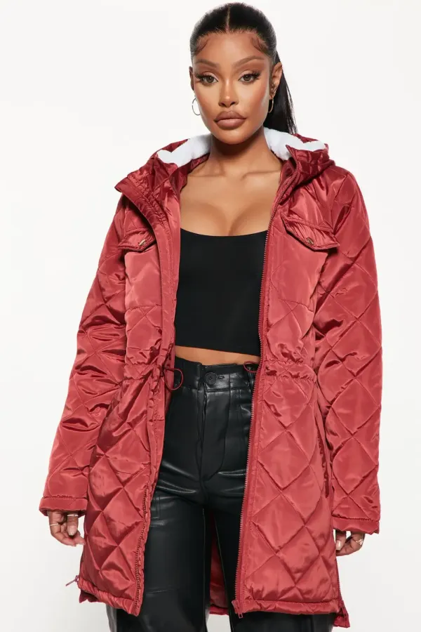 Walks In The Woods Quilted Jacket - Rust
