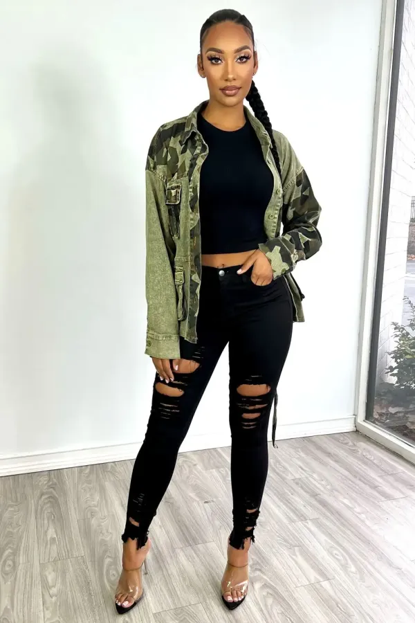 Special Forces Cargo Camo Jacket