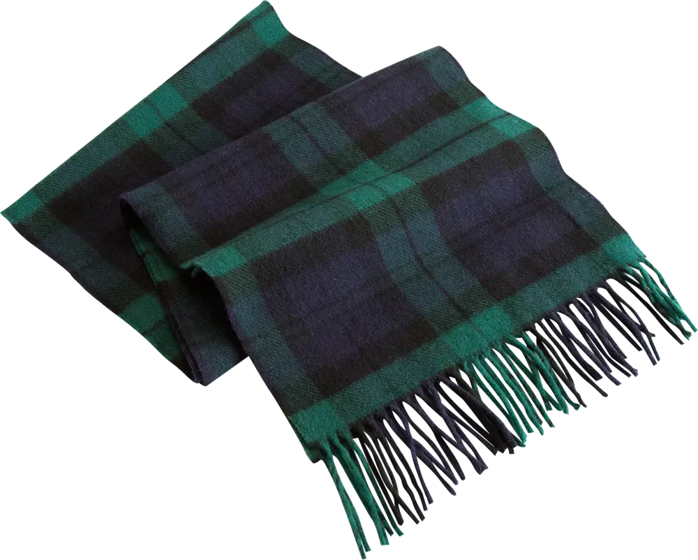 Irish Plaid Lambswool Scarf for Men and Women