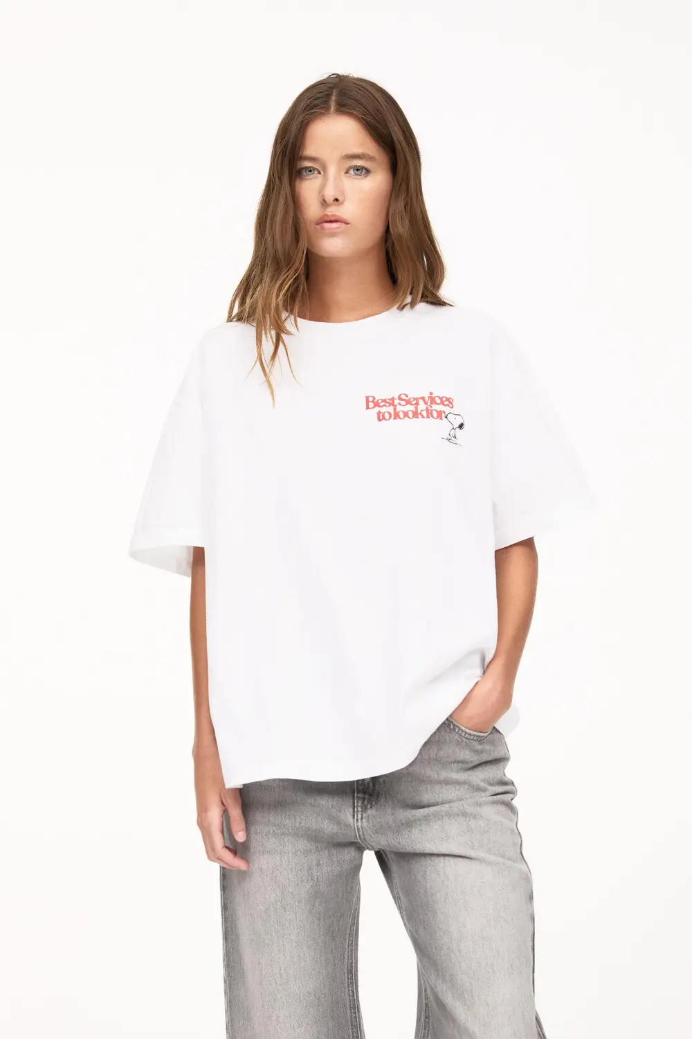 Camiseta blanca Snoopy