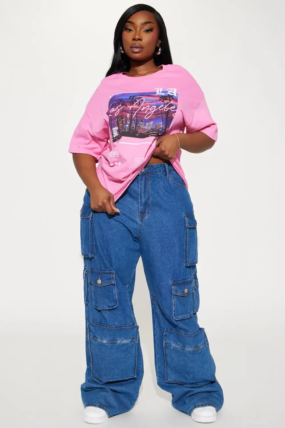 West Side Views Short Sleeve Tee - Pink