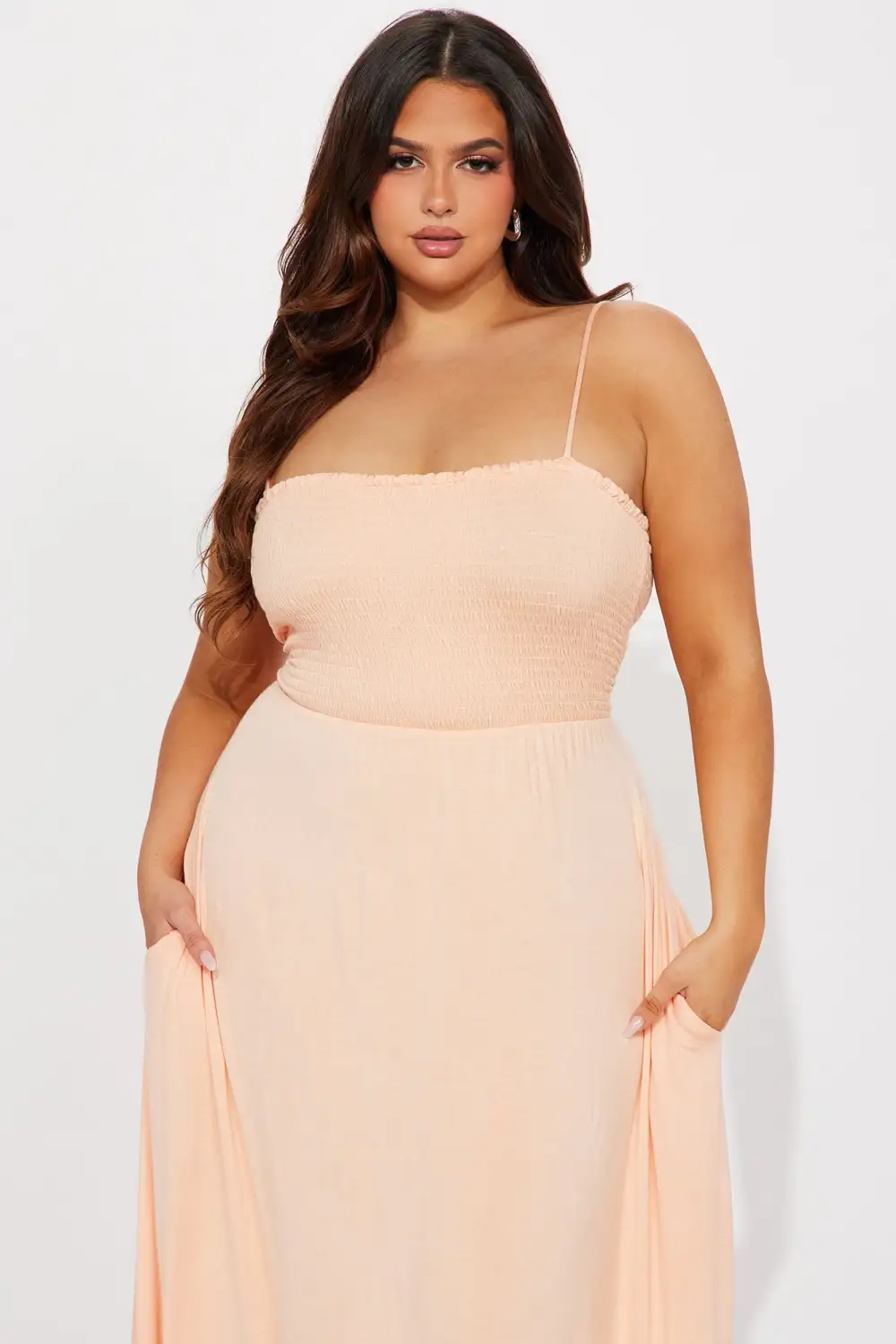 Holly Maxi Dress - Peach