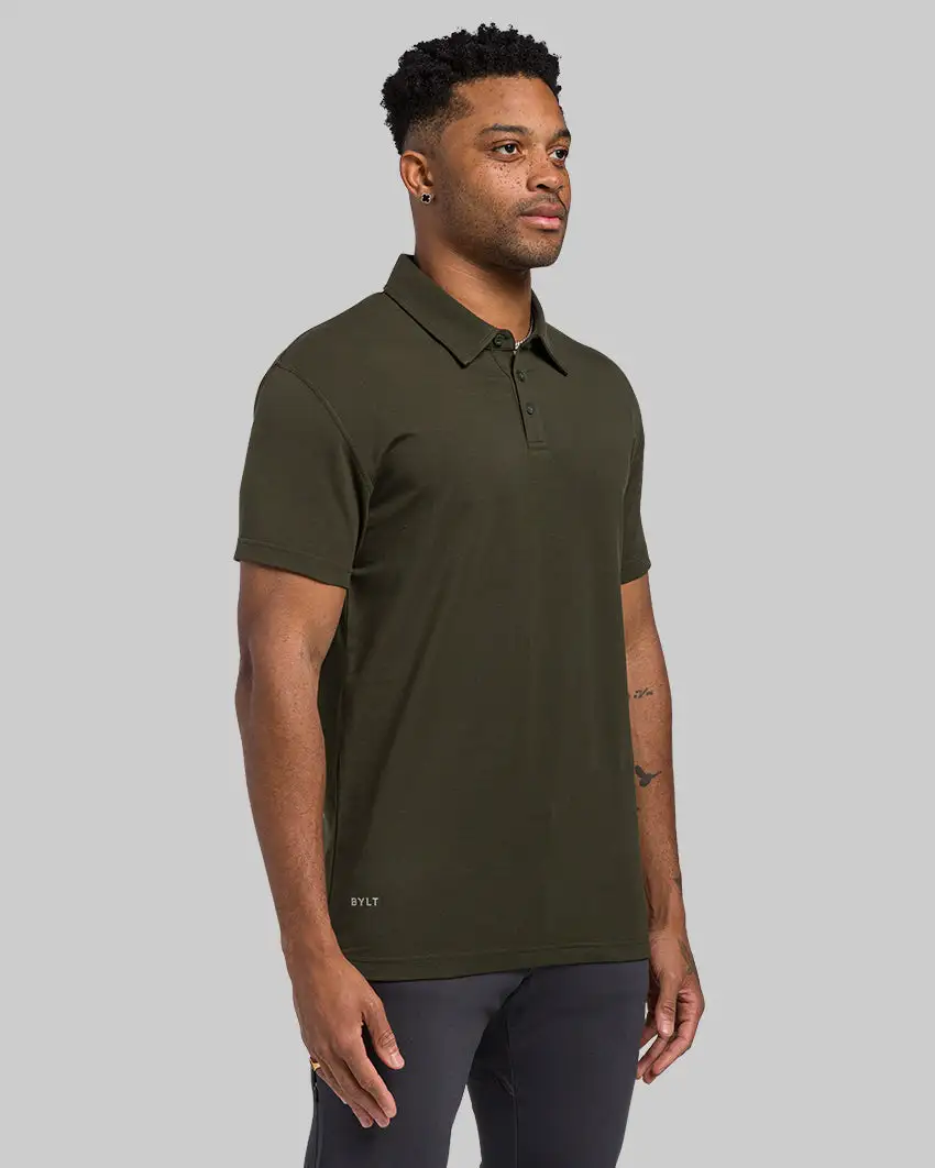 Lux Straight Hem Polo