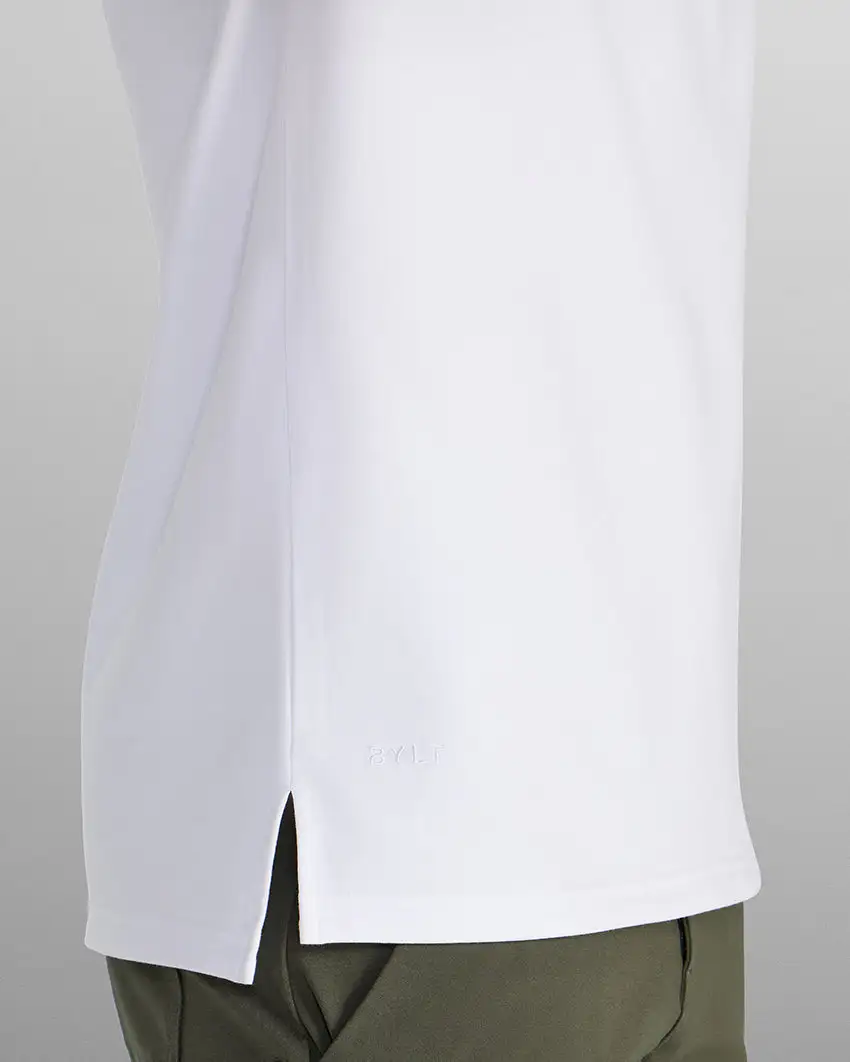 Lux Split Hem Polo