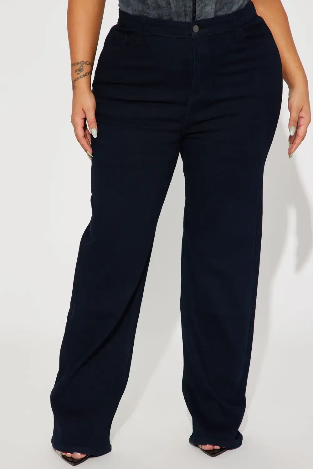 Midnight Vibes High Rise Stretch Jeans - Dark Wash