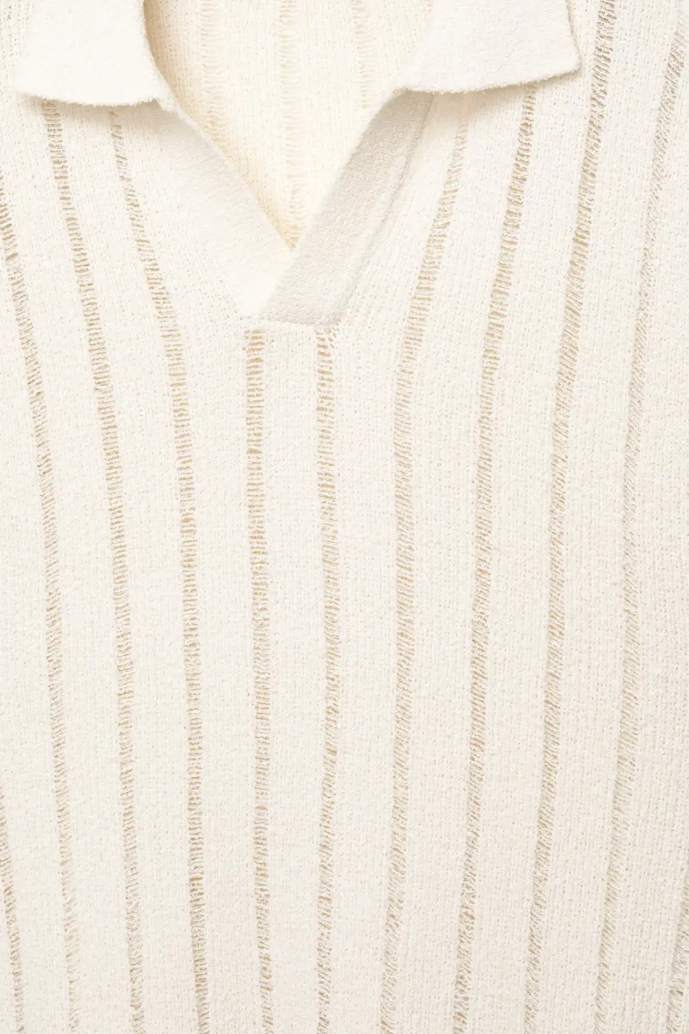 Short sleeve knit polo shirt