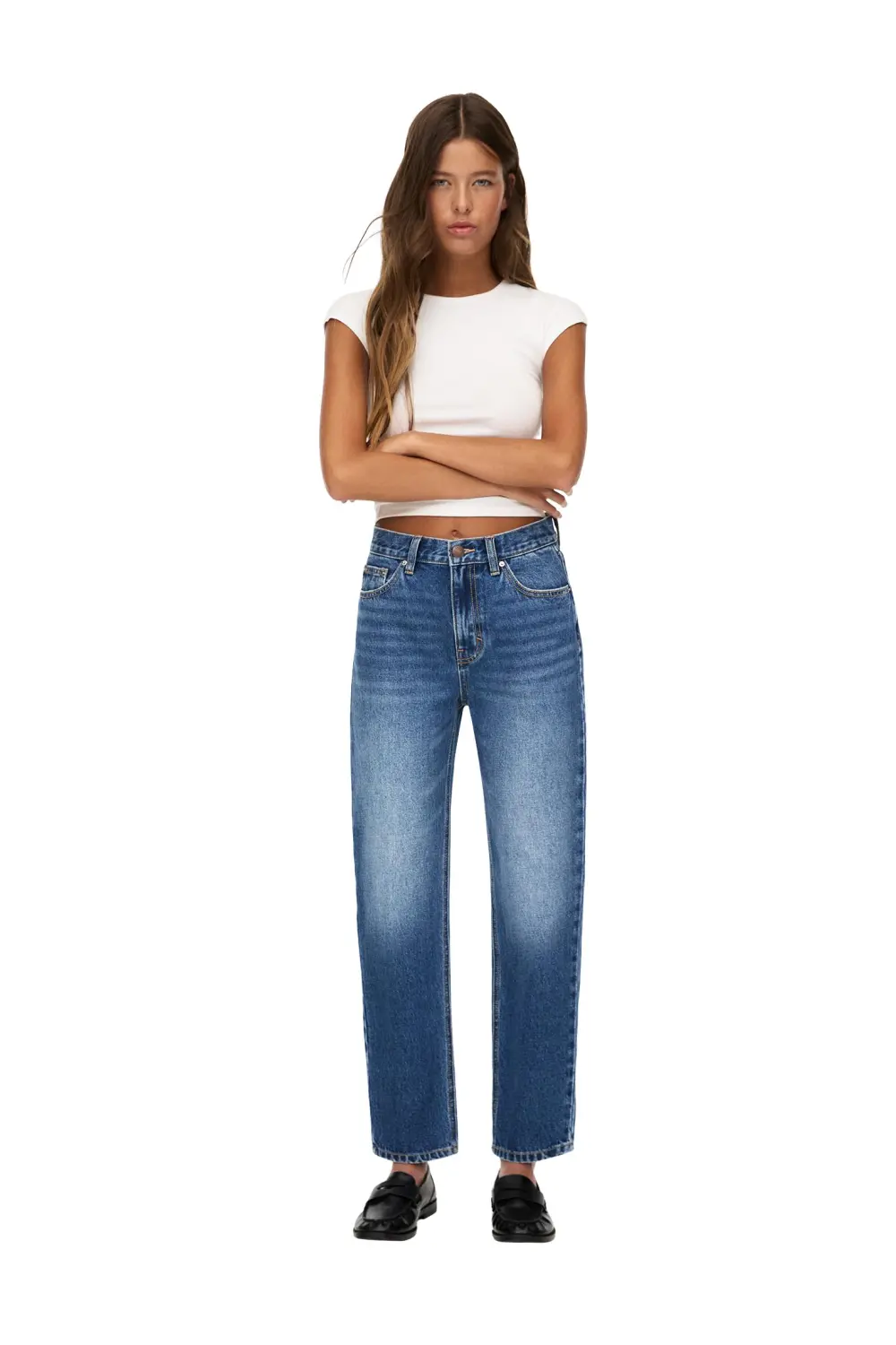 Jeans mom básicos