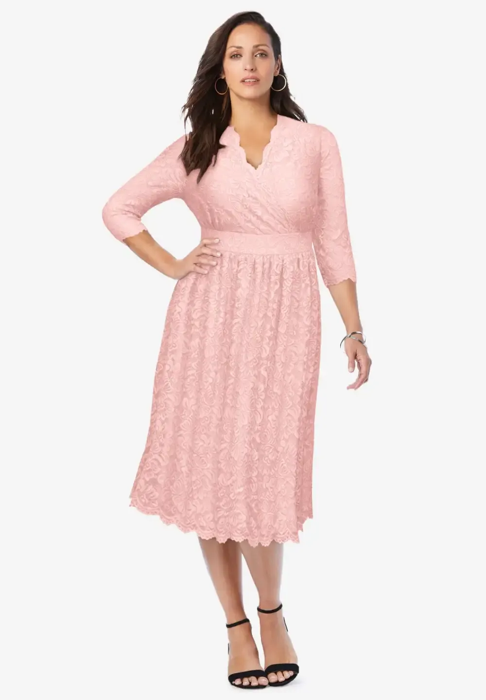 Stretch Lace A-Line Dress
