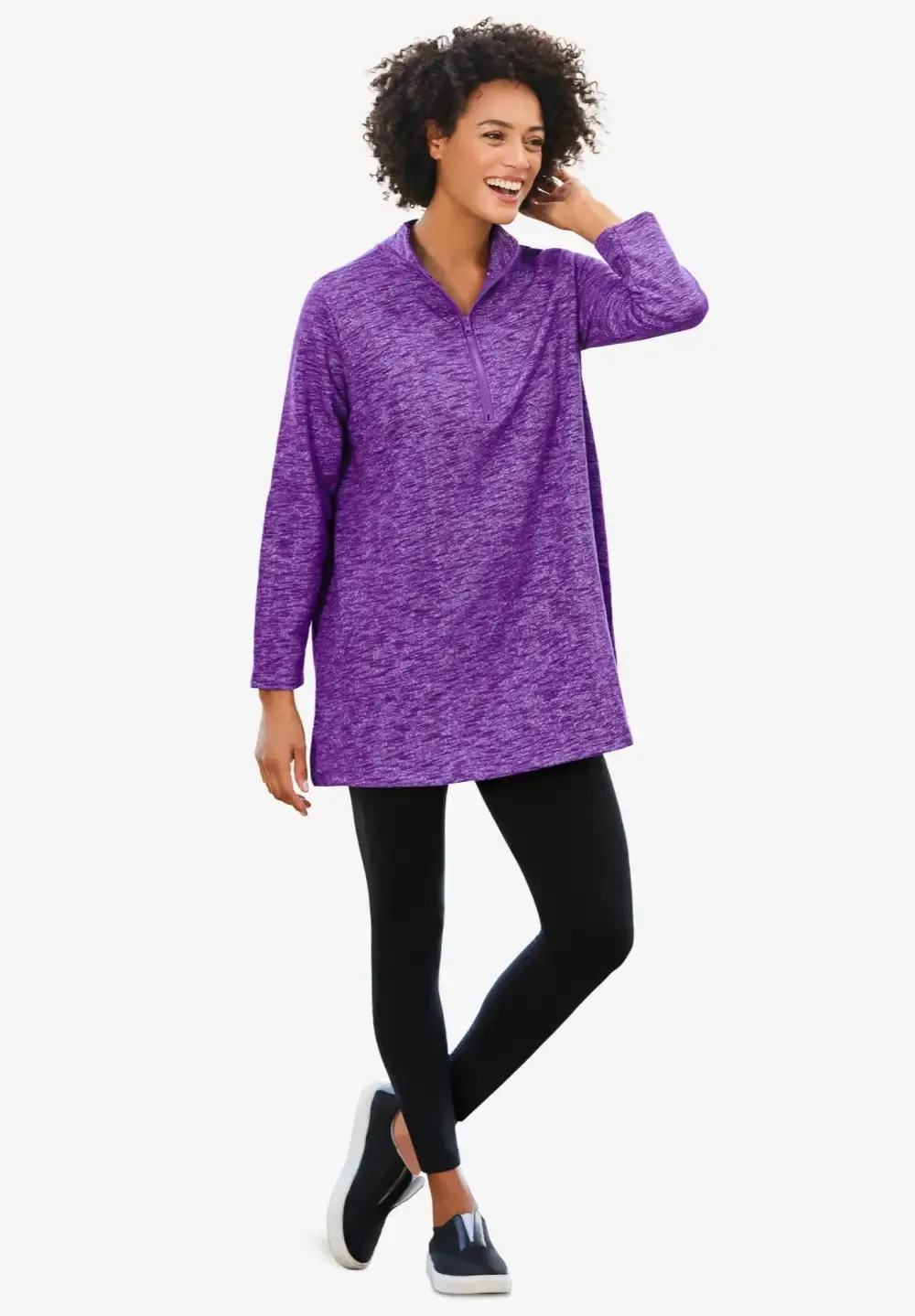 French Terry Quarter-Zip Sweatshirt