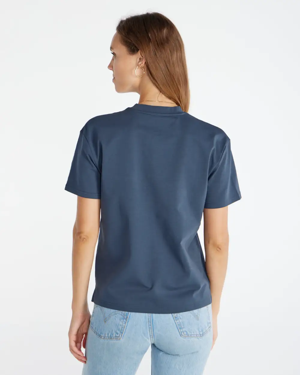 Lux Relaxed Split Hem Pocket Tee