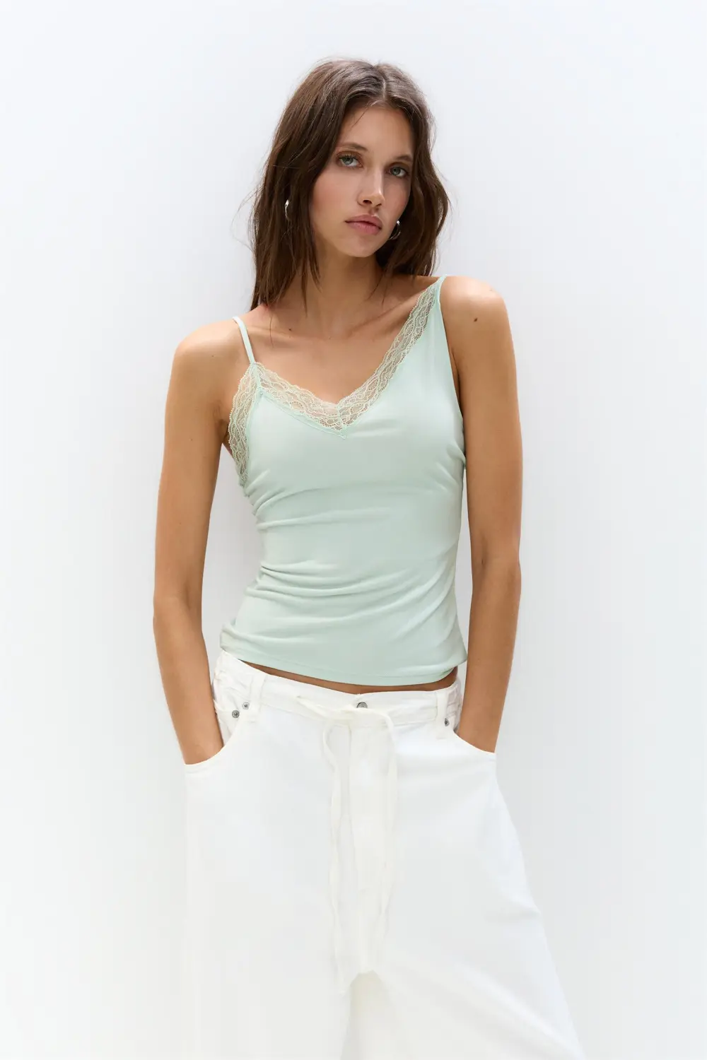 Asymmetric camisole top