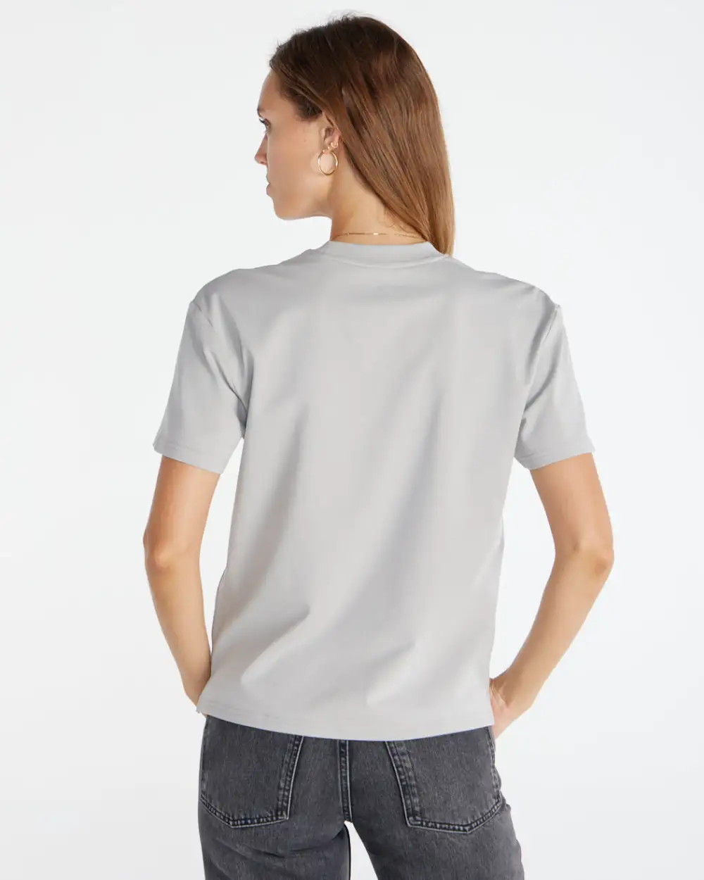 Lux Relaxed Split Hem Pocket Tee