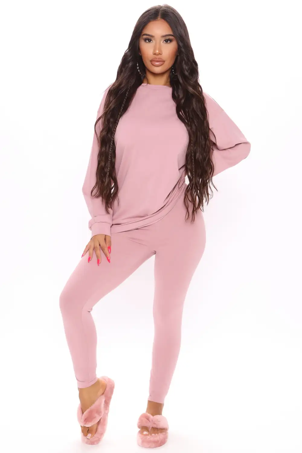 Paparazzi Legging Set - Dusty Mauve