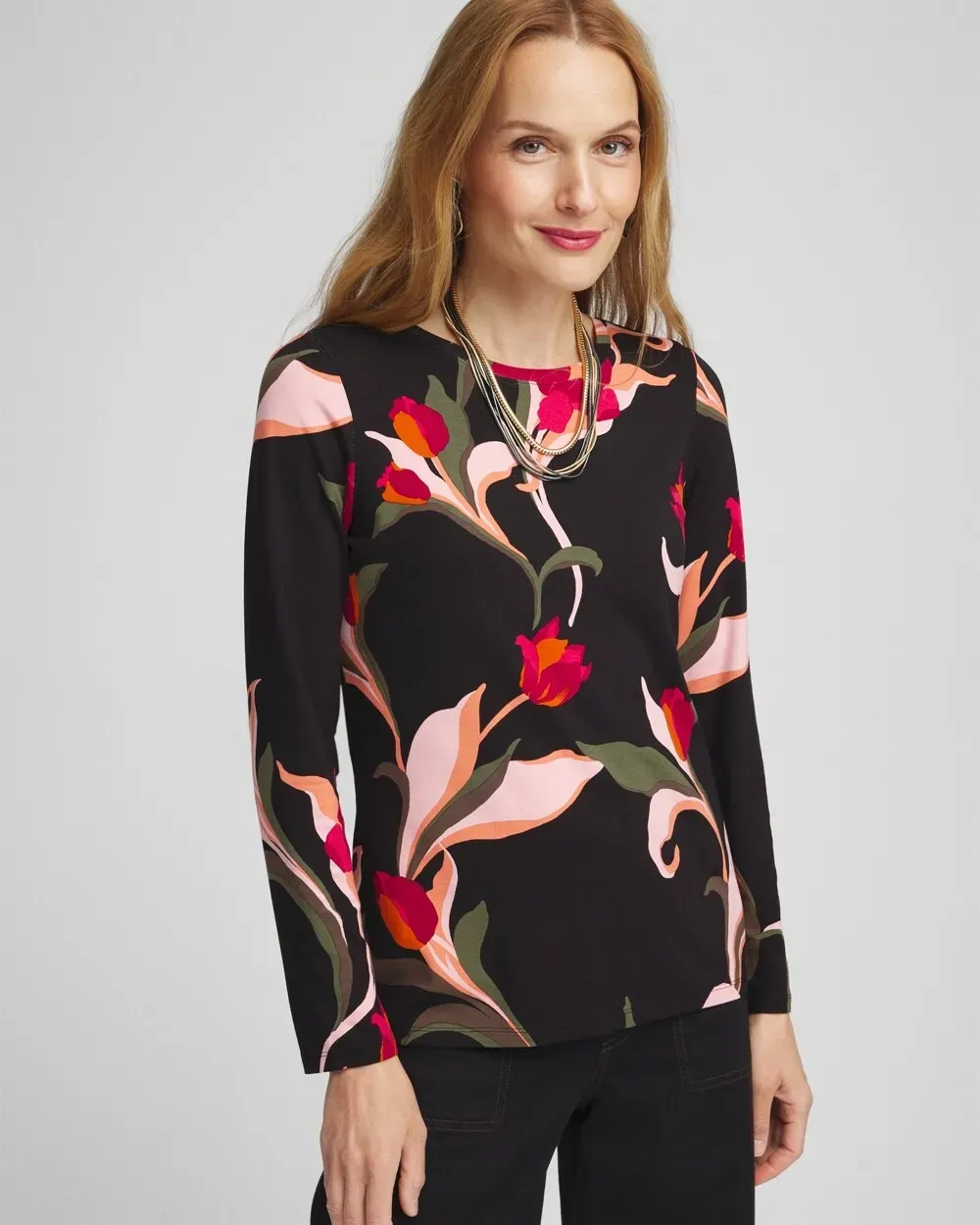 Touch of CoolTM Trails Long Sleeve Tee