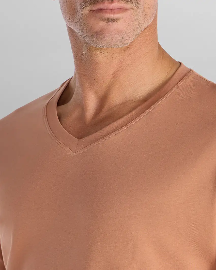 Drop-Cut V-Neck: Lux