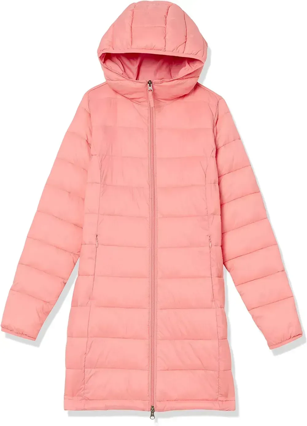 Women's Lightweight Water-Resistant Hooded Puffer Coat (Available in Plus Size)