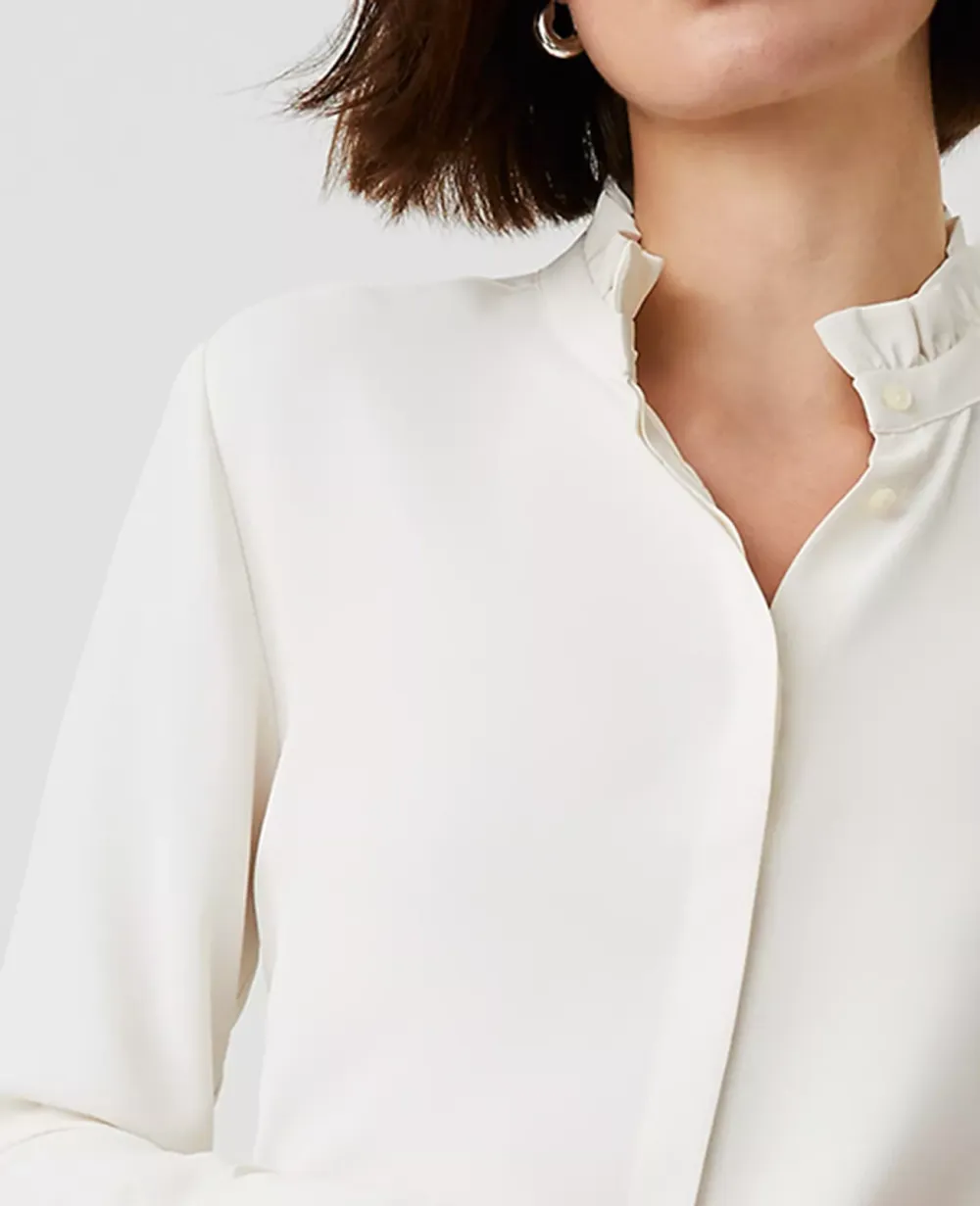 Ruffle Neck Blouse