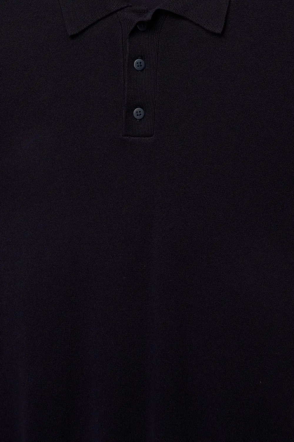 Short sleeve knit polo shirt