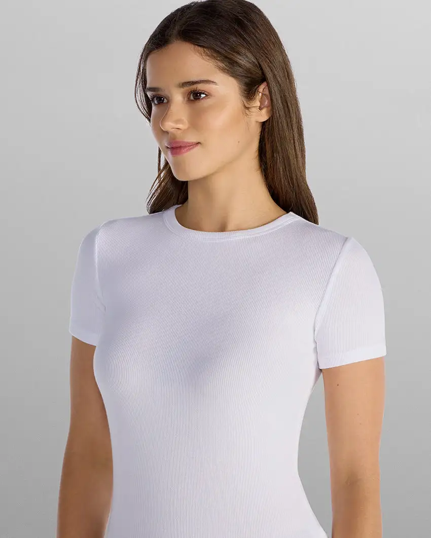Modal Micro Rib Fitted Drop-Cut
