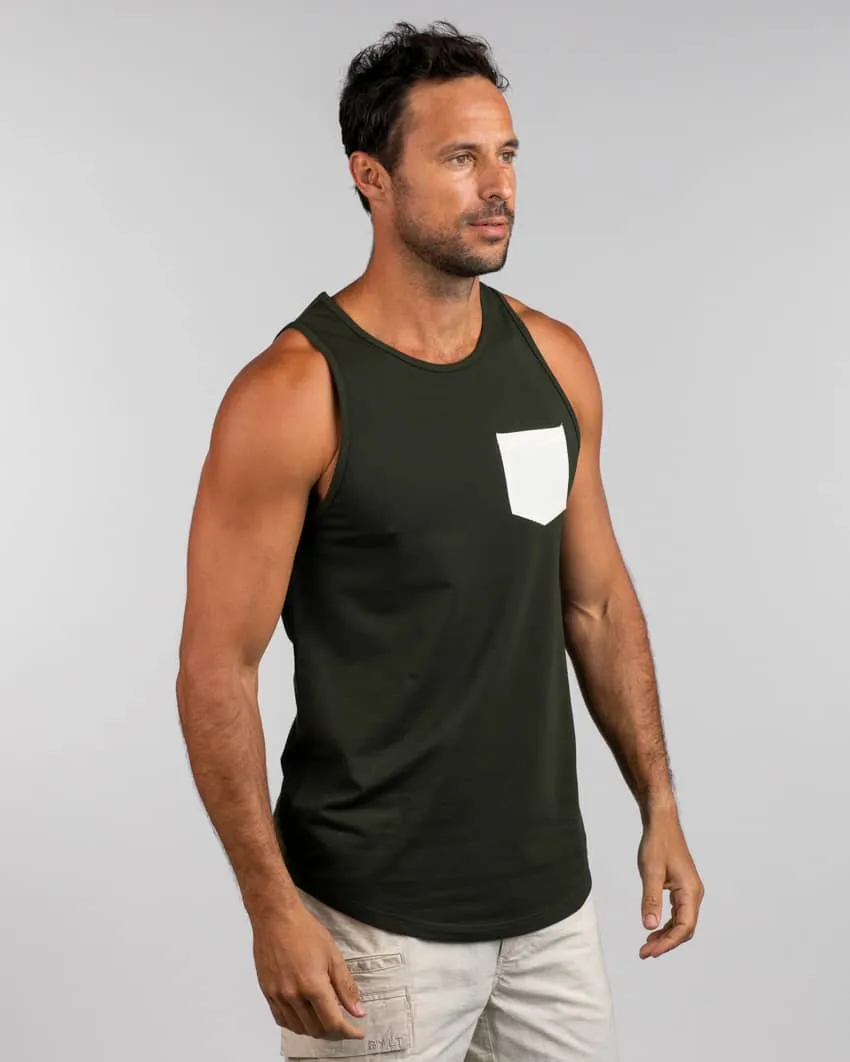 Lux Drop-Cut Pocket Tank