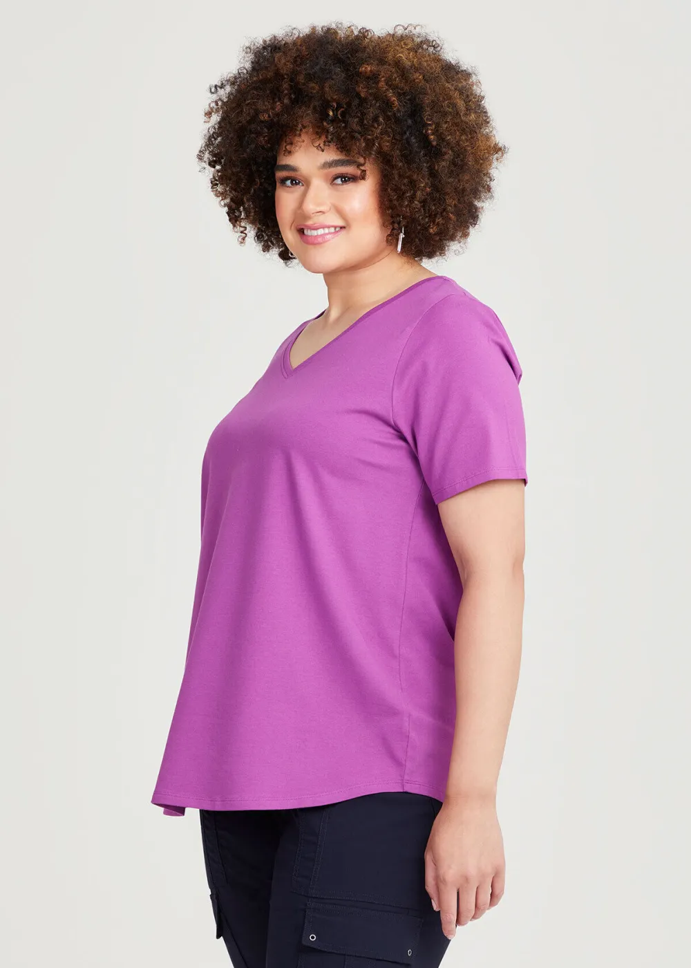 Australian Cotton V-neck T-Shirt
