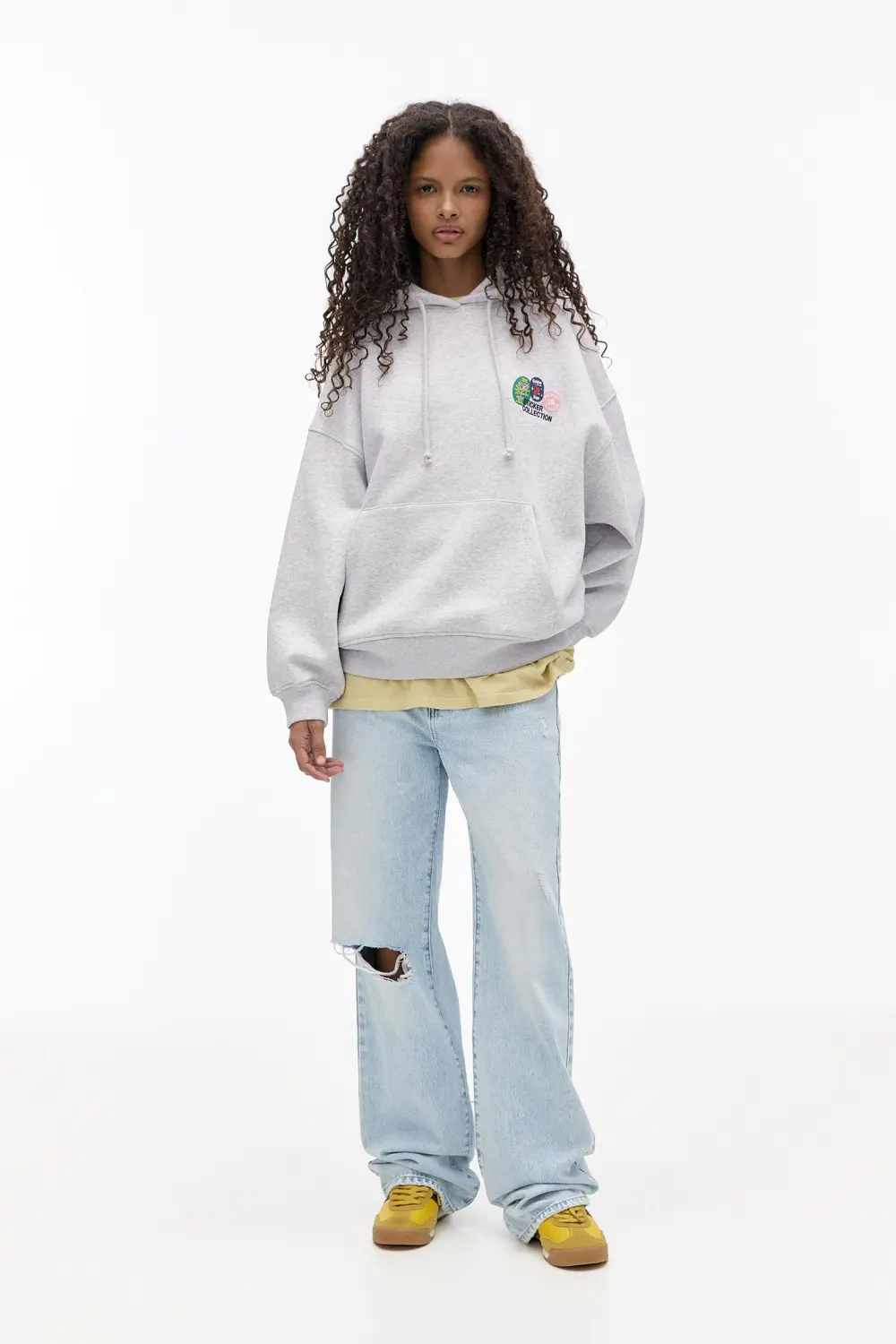 Sudadera capucha pegatinas