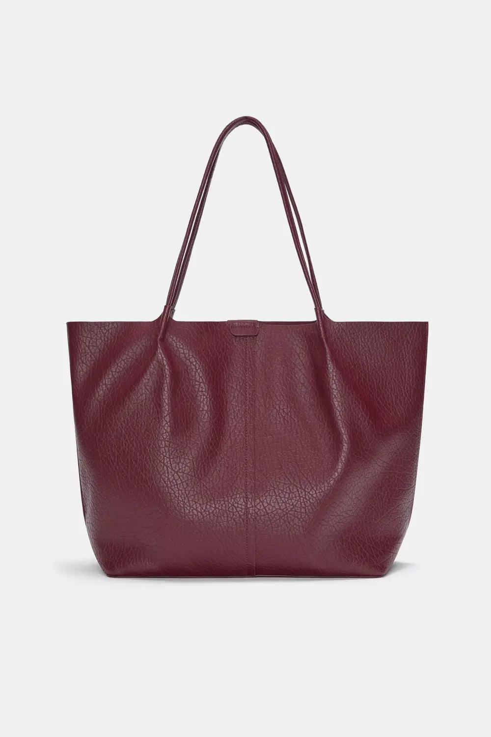 Bolso shopper efecto piel