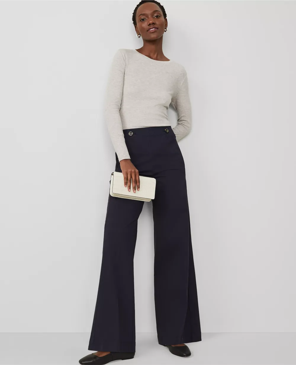 Weekend Collection Wide-Leg Sailor Pant