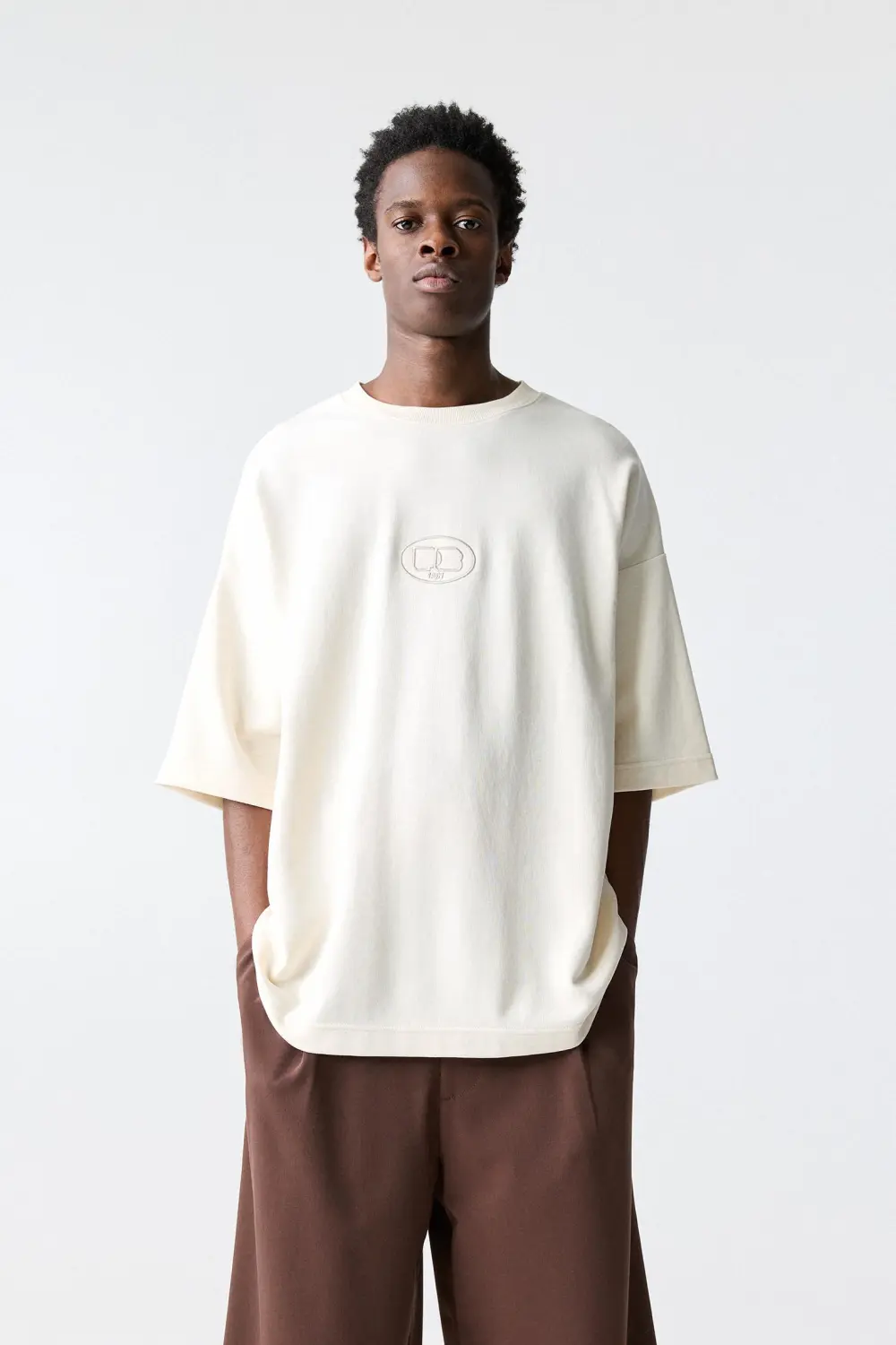 Short sleeve logo sweatshirt