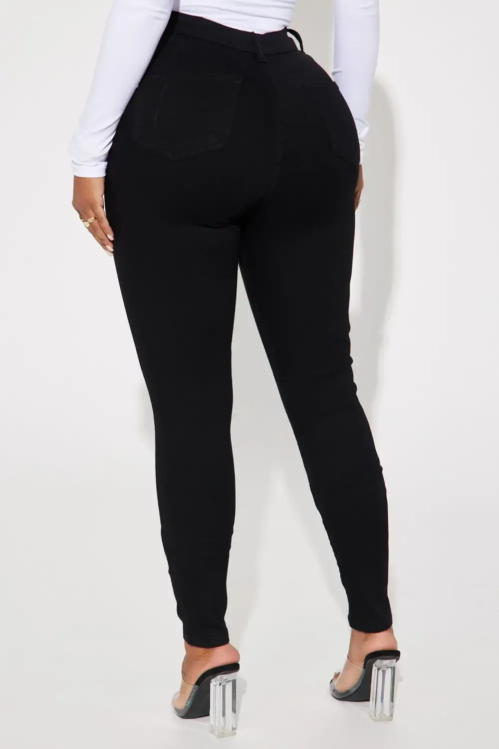 Enough Said High Stretch Skinny Jean - Black