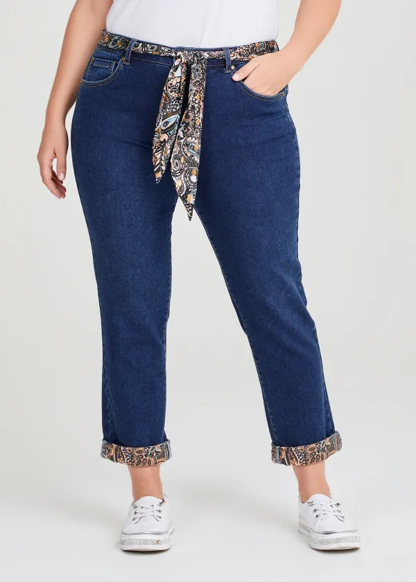 Easy Fit Printed Cuff Jean