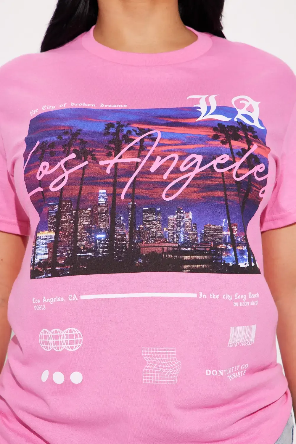 West Side Views Short Sleeve Tee - Pink