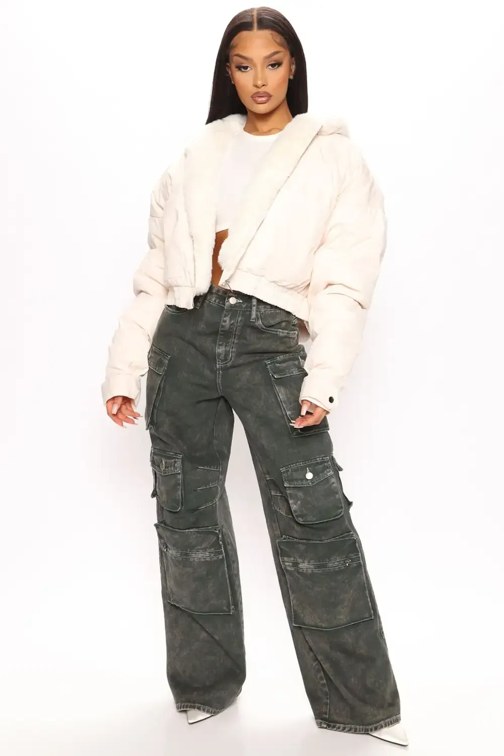 Don't Keep Your Cool Puffer Jacket - Cream