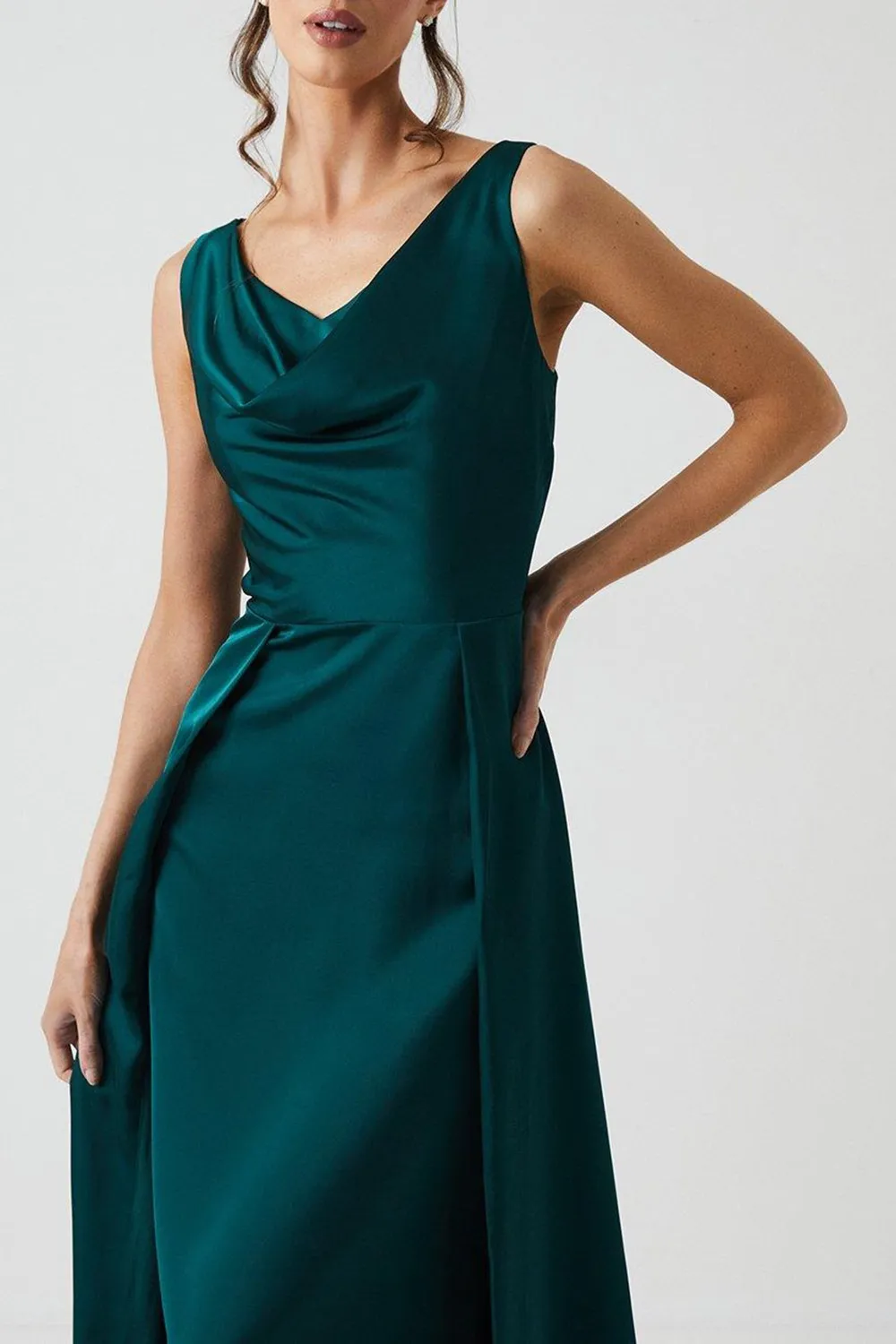 A-Line Satin Elegant Women's Dress
