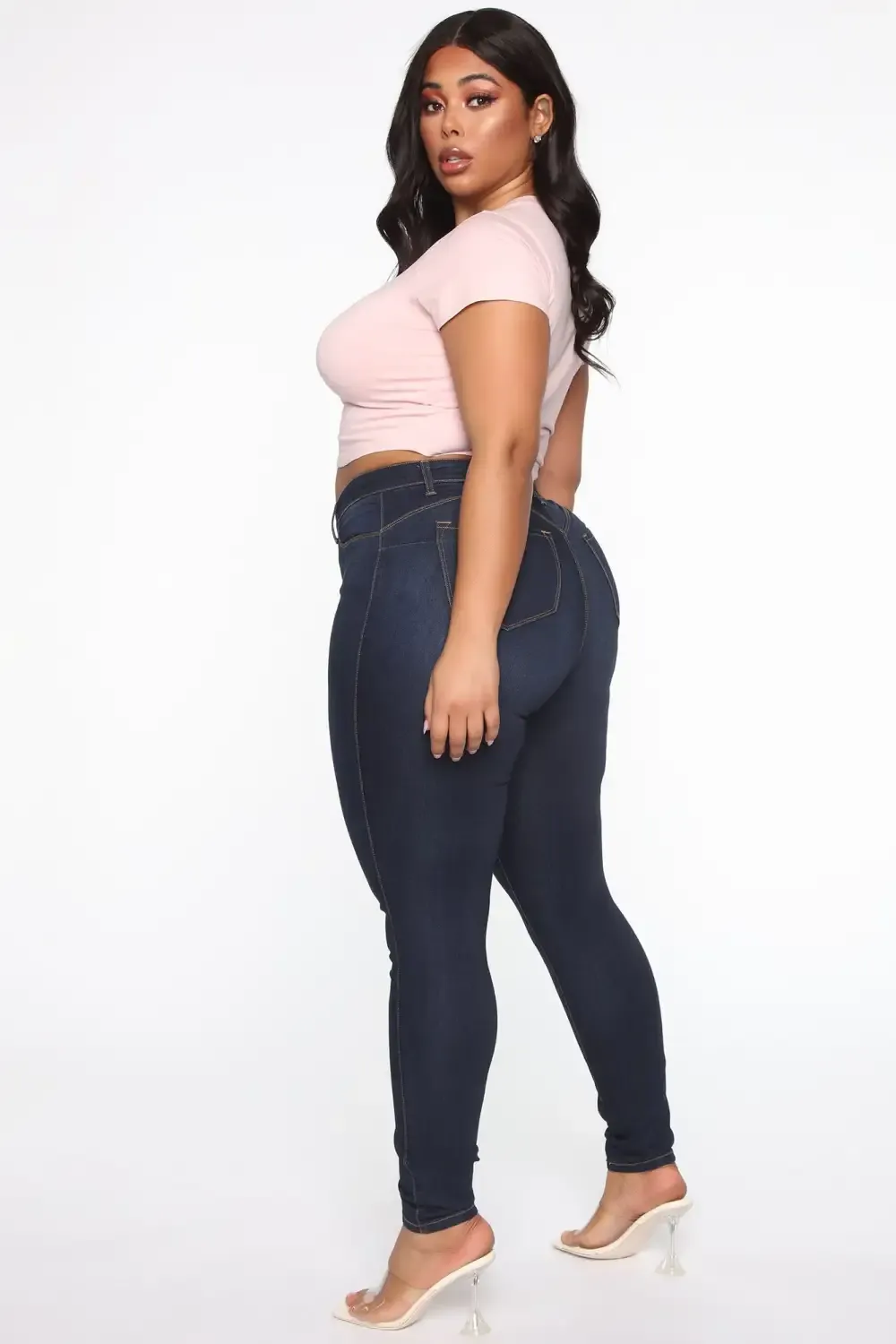 Classic Beauty Booty Lifter Skinny Jeans - Dark Denim