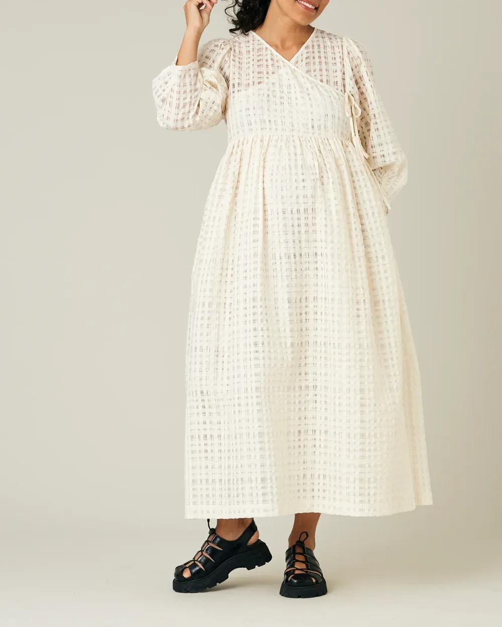 IVORY ORGANZA DRESS