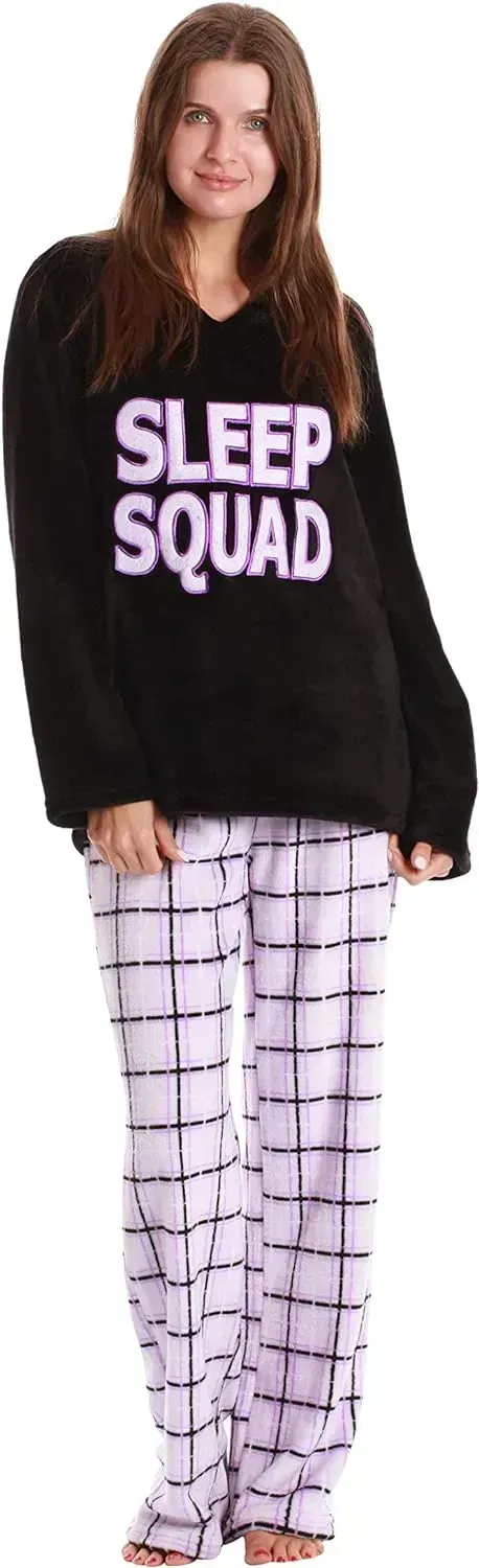 Plush Pajama Sets for Women