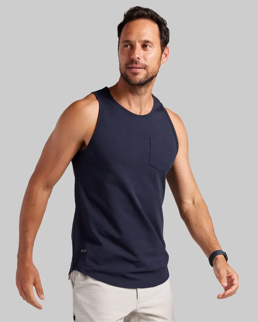 Lux Drop-Cut Pocket Tank