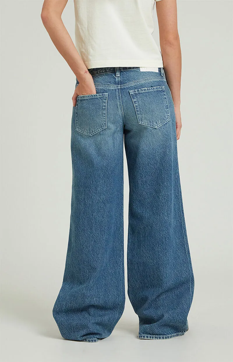 PacSun Casey Low Rise Baggy Jeans Medium Indigo