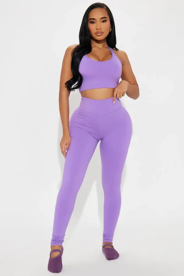 Giselle Twist Active Sports Bra - Lavender