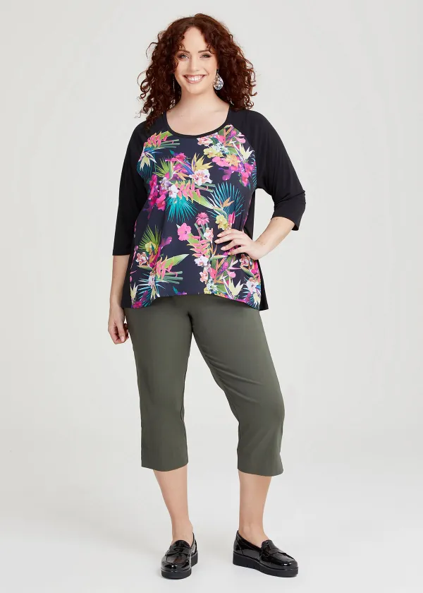 Expose Split Hem Crop Pant