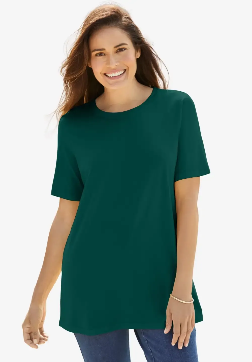 Perfect Short-Sleeve Crewneck Tee