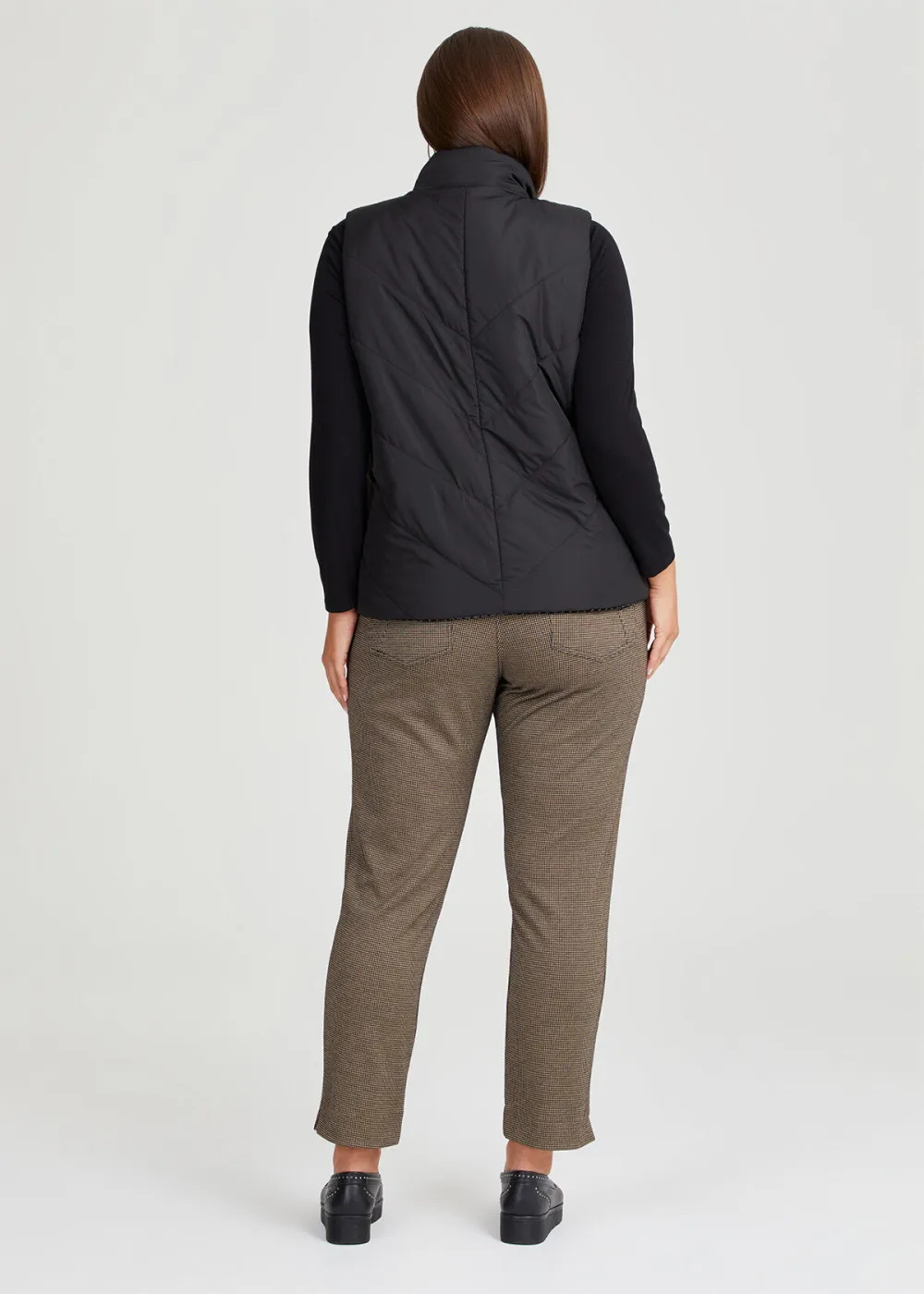Reversible Flocked Puffer Vest