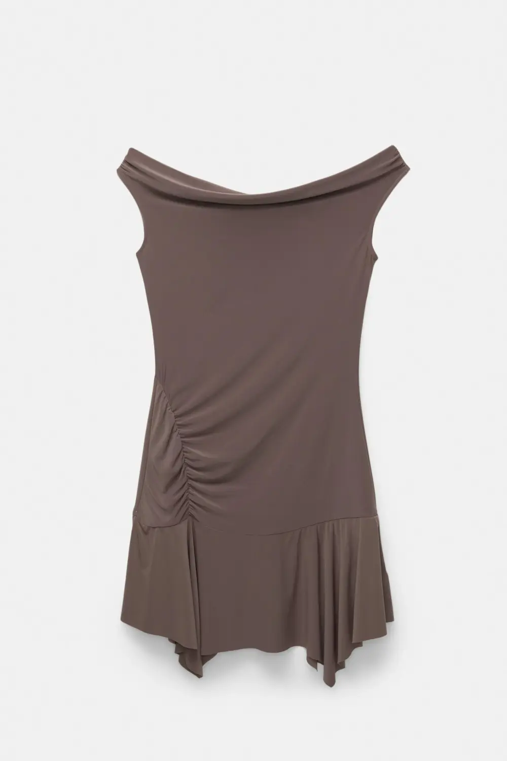Vestido corto hombros descubiertos