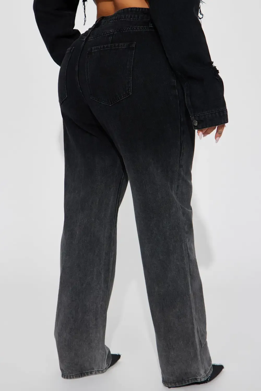 Onyx Ombre Non Stretch Straight Leg - Black Wash