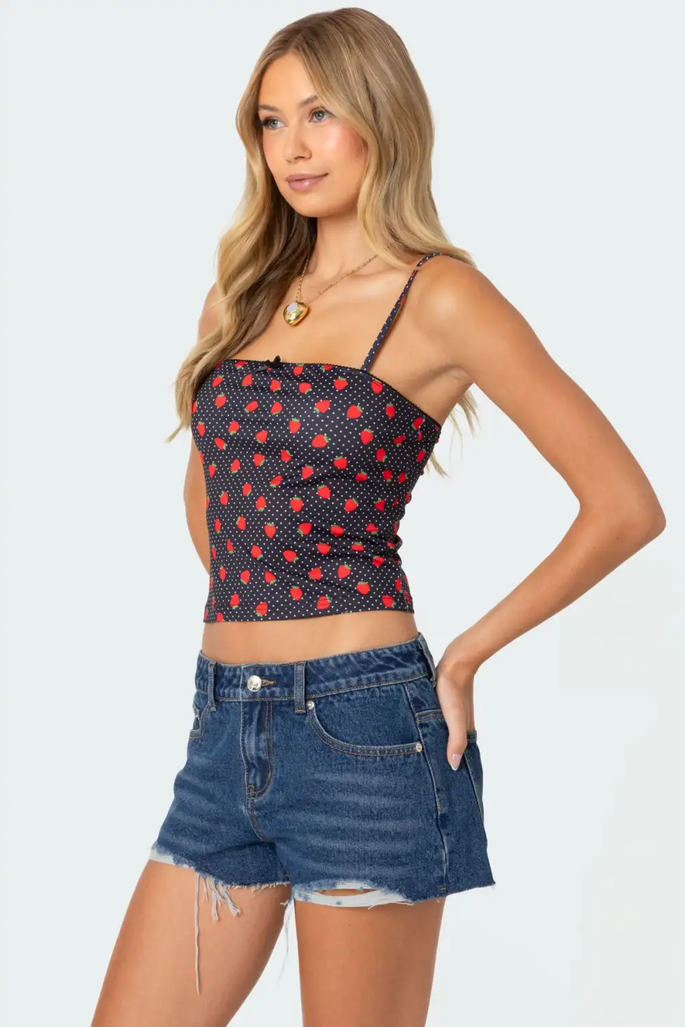 Strawberry Polka Tank Top